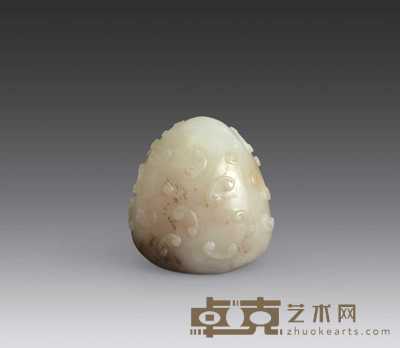 宋代 玉鸟食罐 高3.5cm